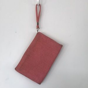 Authentic vintage pink wristlet